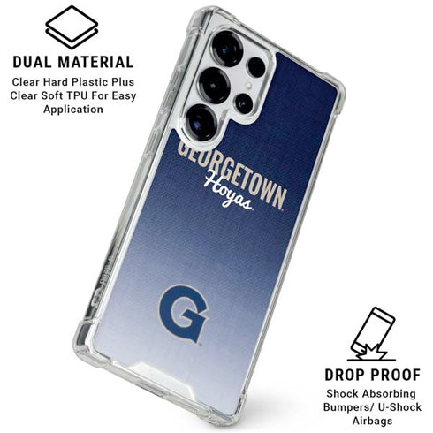 Georgetown University Hoyas Galaxy S25 Ultra Clear Case