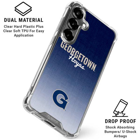 Georgetown University Hoyas Galaxy S26 Clear Case