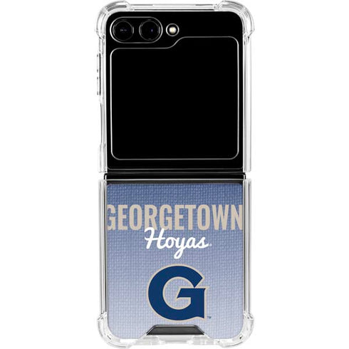 Georgetown University Hoyas Galaxy Z Flip6 Clear Case