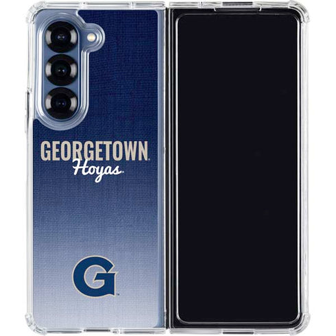 Georgetown University Hoyas Galaxy Z Fold6 Clear Case