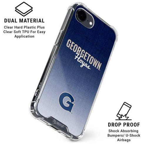Georgetown University Hoyas iPhone 16e Clear Case