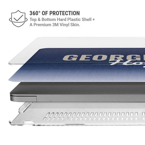 Georgetown University Hoyas MacBook Pro 14in (2021-24) Case plus Skin