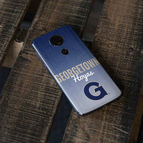 Georgetown University Hoyas Moto E5 Plus Skin
