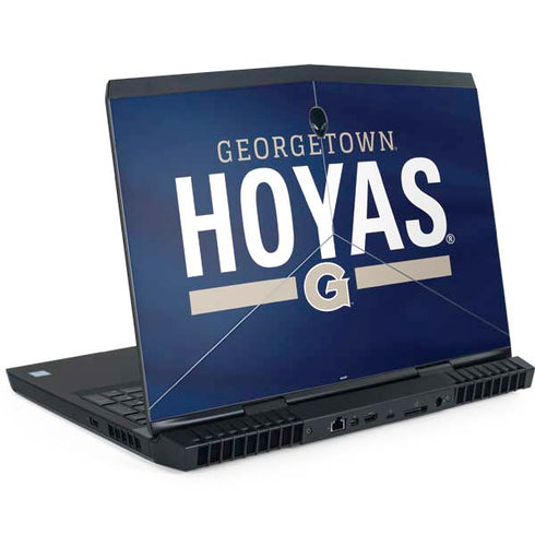 Georgetown University Hoyas Stripe Dell Alienware Skin