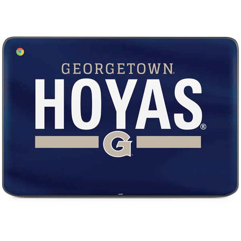 Georgetown University Hoyas Stripe HP Chromebook Skin