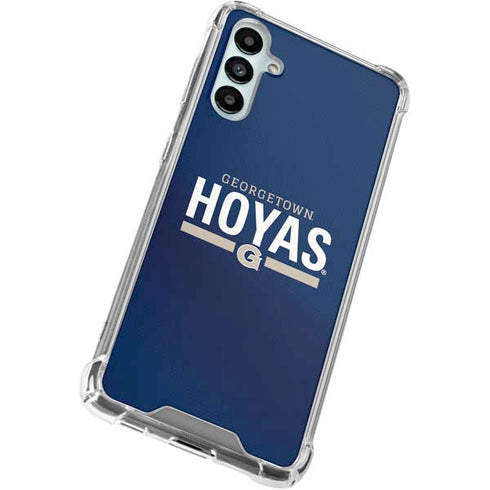 Georgetown University Hoyas Stripe Gabb Phone 4 Clear Case