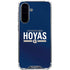 Georgetown University Hoyas Stripe Galaxy A36 5G Clear Case