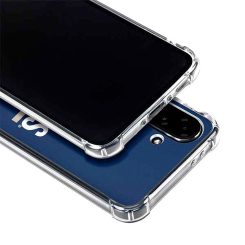 Georgetown University Hoyas Stripe Galaxy A36 5G Clear Case