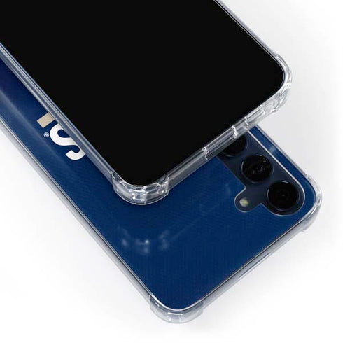 Georgetown University Hoyas Stripe Galaxy A55 5G Clear Case