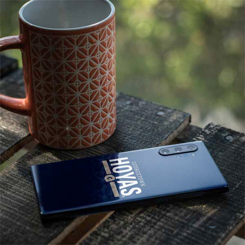 Georgetown University Hoyas Stripe Galaxy Note 10 Plus Skin