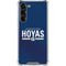 Georgetown University Hoyas Stripe Galaxy S24 FE Clear Case