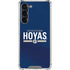 Georgetown University Hoyas Stripe Galaxy S24 FE Clear Case