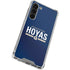 Georgetown University Hoyas Stripe Galaxy S24 FE Clear Case