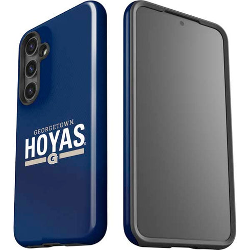 Georgetown University Hoyas Stripe Galaxy S25 Plus Impact Case
