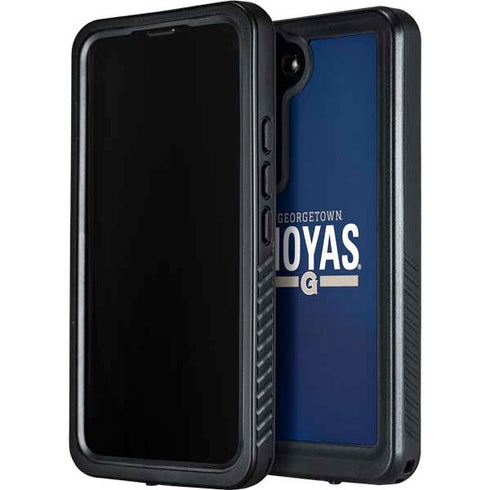 Georgetown University Hoyas Stripe Galaxy S24 Plus Waterproof Case
