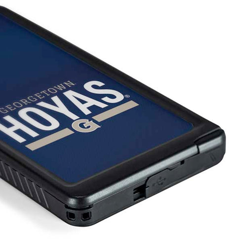 Georgetown University Hoyas Stripe Galaxy S24 Ultra Waterproof Case