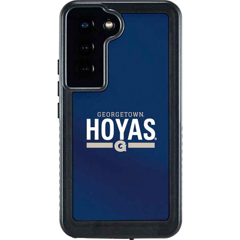 Georgetown University Hoyas Stripe Galaxy S24 Waterproof Case