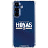 Georgetown University Hoyas Stripe Galaxy S25 Clear Case