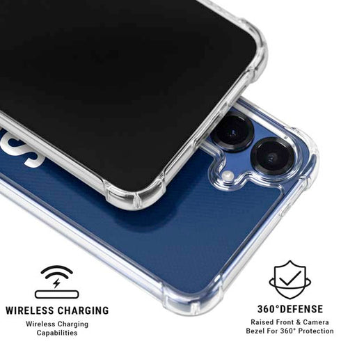 Georgetown University Hoyas Stripe Galaxy S25 Clear Case