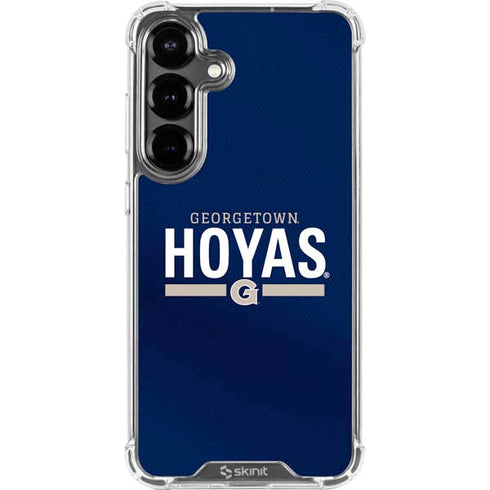 Georgetown University Hoyas Stripe Galaxy S26 Clear Case