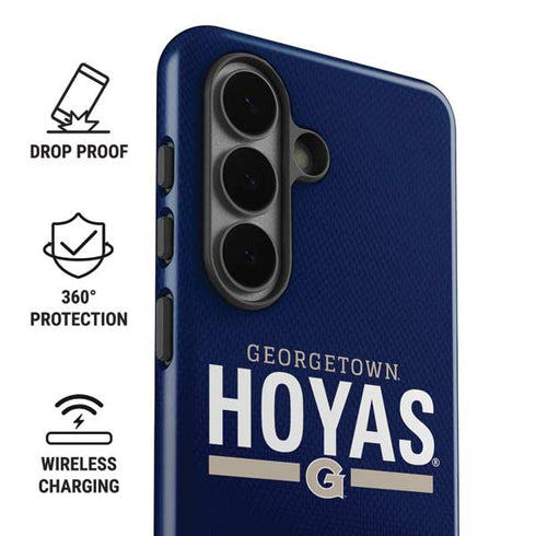 Georgetown University Hoyas Stripe Galaxy S26 Impact Case