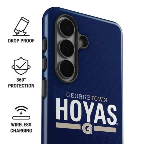 Georgetown University Hoyas Stripe Galaxy S26 Plus Impact Case