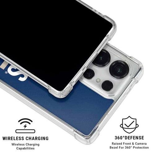 Georgetown University Hoyas Stripe Galaxy S26 Ultra Clear Case