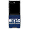 Georgetown University Hoyas Stripe Galaxy Z Flip6 Clear Case
