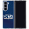Georgetown University Hoyas Stripe Galaxy Z Fold5 5G Clear Case