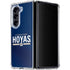 Georgetown University Hoyas Stripe Galaxy Z Fold5 5G Clear Case
