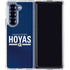 Georgetown University Hoyas Stripe Galaxy Z Fold6 Clear Case