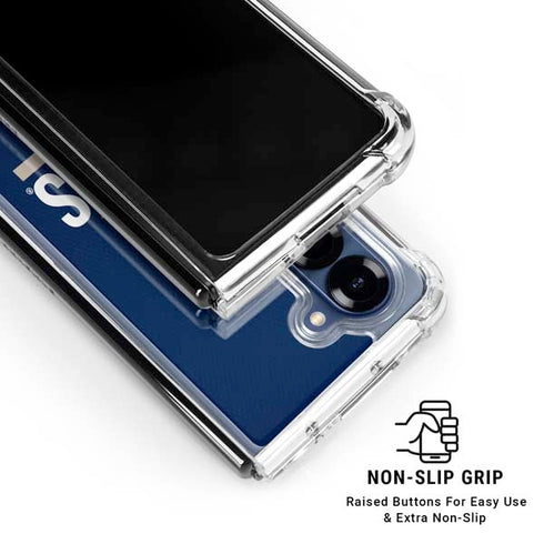 Georgetown University Hoyas Stripe Galaxy Z Fold6 Clear Case
