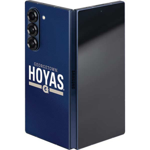 Georgetown University Hoyas Stripe Galaxy Z Fold6 Skin