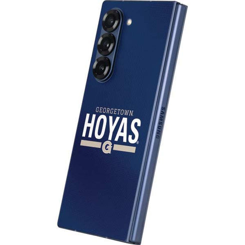 Georgetown University Hoyas Stripe Galaxy Z Fold6 Skin