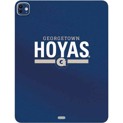 Georgetown University Hoyas Stripe iPad Pro 13in M4 (2024) Skin