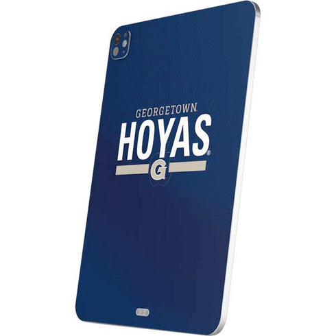Georgetown University Hoyas Stripe iPad Pro 13in M4 (2024) Skin