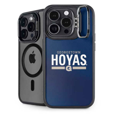 Georgetown University Hoyas Stripe iPhone 14 Pro Max Kickstand Case