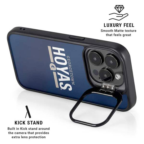 Georgetown University Hoyas Stripe iPhone 14 Pro Max Kickstand Case