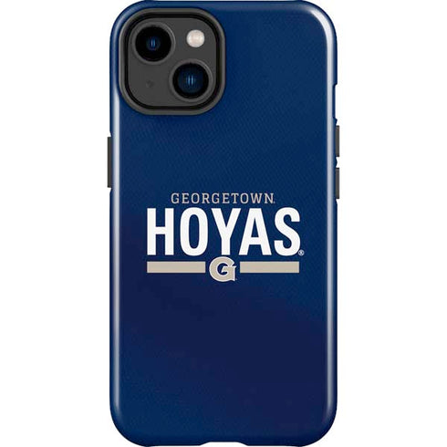 Georgetown University Hoyas Stripe iPhone 15 Impact Case