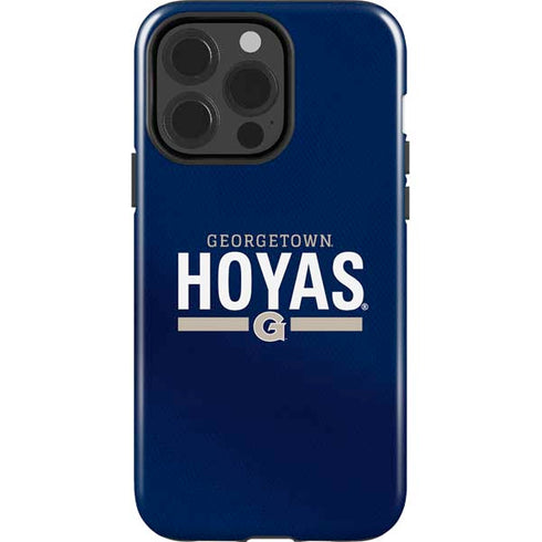 Georgetown University Hoyas Stripe iPhone 15 Pro Impact Case