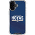 Georgetown University Hoyas Stripe iPhone 16 Clear Case