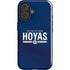 Georgetown University Hoyas Stripe iPhone 16 Impact Case