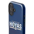 Georgetown University Hoyas Stripe iPhone 16 Impact Case