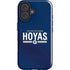 Georgetown University Hoyas Stripe iPhone 16 Plus Impact Case