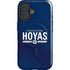 Georgetown University Hoyas Stripe iPhone 16 Plus Magsafe Impact Case