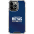 Georgetown University Hoyas Stripe iPhone 16 Pro Clear Case