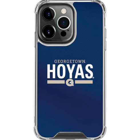 Georgetown University Hoyas Stripe iPhone 16 Pro Max Clear Case