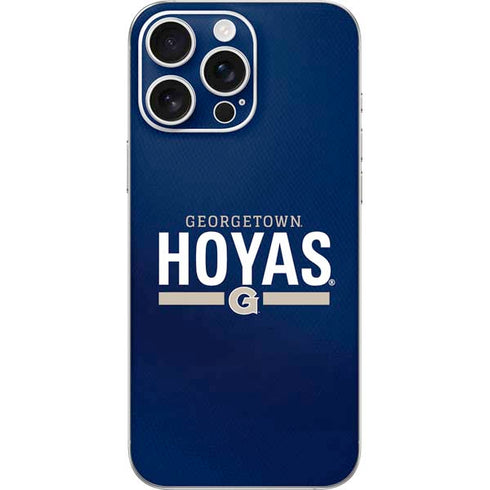 Georgetown University Hoyas Stripe iPhone 16 Pro Max Skin