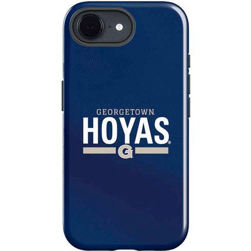 Georgetown University Hoyas Stripe iPhone 16e Impact Case