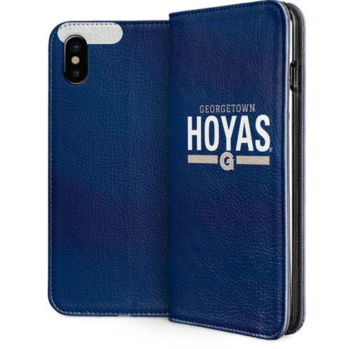 Georgetown University Hoyas Stripe iPhone 8 Folio Case